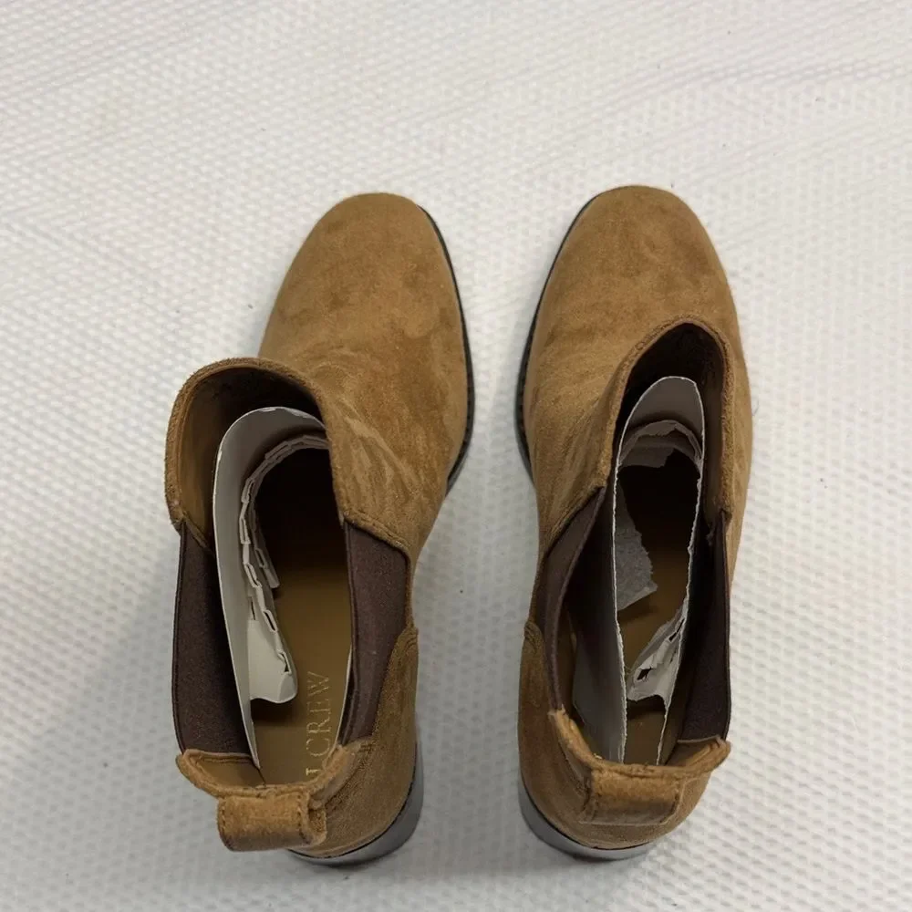 J. Crew Women's Brown Sueded Chelsea Ankle Booties 9.5 - Picture 9 of 13